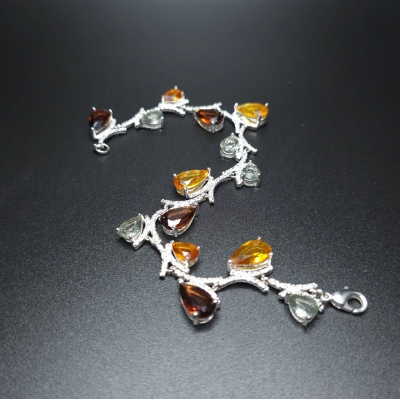 Vintage Nataliya V Collister multi crystal bracelet. NVC - Picture 9 of 10